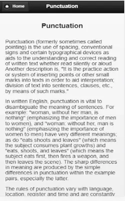 Punctuation android App screenshot 1